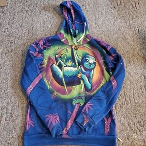 Electro threads sloth hoodie
